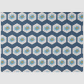 Muster der geometrischen Blume Seidenpapier (Vorderseite)