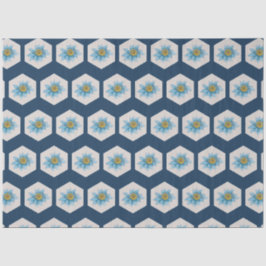 Muster der geometrischen Blume Seidenpapier