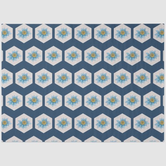 Muster der geometrischen Blume Seidenpapier (Vorderseite)