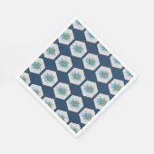 Muster der geometrischen Blume Serviette (Ecke)