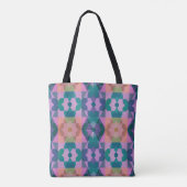 Muster der geometrischen Blume Tasche (Rückseite)