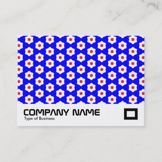 Muster der geometrischen Blume Visitenkarte (Vorderseite)