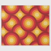 Muster der geometrischen Groovy Circles des Retro  Geschenkpapier (Flach)