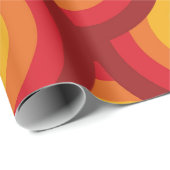 Muster der geometrischen Groovy Circles des Retro  Geschenkpapier (Rolleneckpunkt)