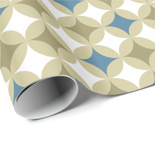 Muster der geometrischen Kreisel Geschenkpapier (Rolleneckpunkt)
