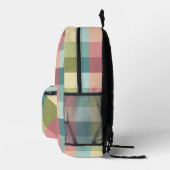Muster der geometrischen Quadrate der Frühjahrsfar Bedruckter Rucksack (Rechts)