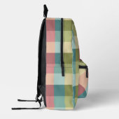 Muster der geometrischen Quadrate der Frühjahrsfar Bedruckter Rucksack (Links)