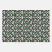 Muster der geometrischen Sternexplosion in Creme, Geschenkpapier Set (Vorderseite)