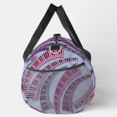 Muster der geschwungenen Klaviertasten Duffle Bag (Rechts)