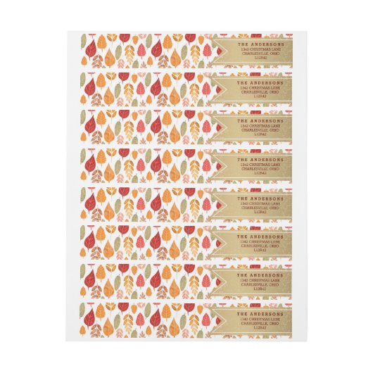 Muster der gestrichenen Herbstleaves (Bogen)