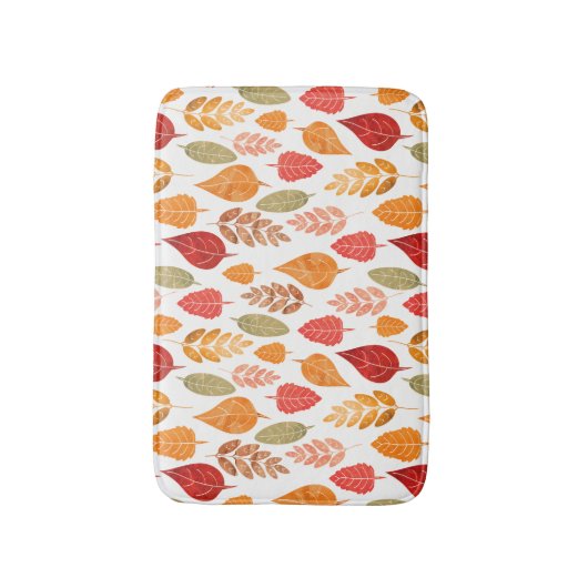 Muster der gestrichenen Herbstleaves Badematte (Vorderseite Vertikal)