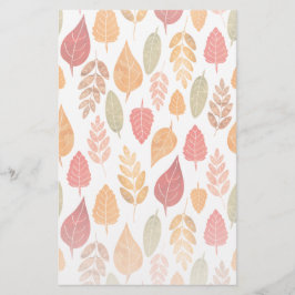 Muster der gestrichenen Herbstleaves Briefpapier