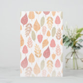 Muster der gestrichenen Herbstleaves Briefpapier (Stehend Vorderseite)