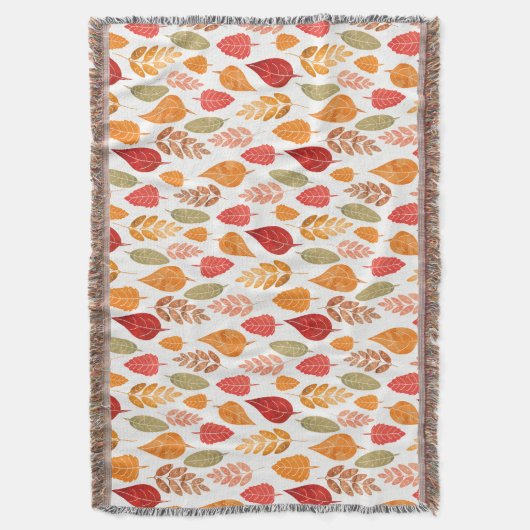 Muster der gestrichenen Herbstleaves Decke (Vorderseite Vertikal)