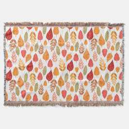 Muster der gestrichenen Herbstleaves Decke