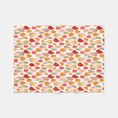 Muster der gestrichenen Herbstleaves Fleecedecke (Vorderseite (Horizontal))