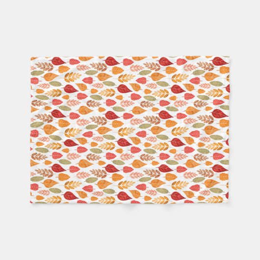 Muster der gestrichenen Herbstleaves Fleecedecke (Vorderseite (Horizontal))