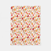 Muster der gestrichenen Herbstleaves Fleecedecke (Vorderseite)