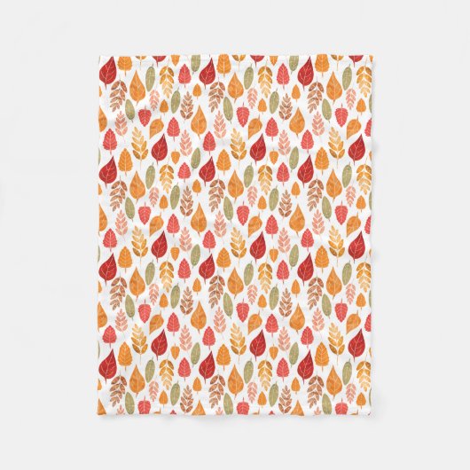 Muster der gestrichenen Herbstleaves Fleecedecke (Vorderseite)