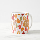 Muster der gestrichenen Herbstleaves Kaffeetasse (VorderseiteRechts)