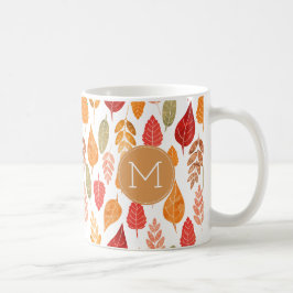 Muster der gestrichenen Herbstleaves Kaffeetasse