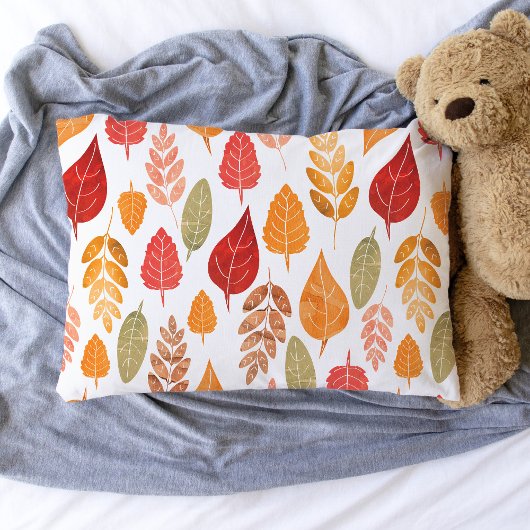 Muster der gestrichenen Herbstleaves Kissenbezug