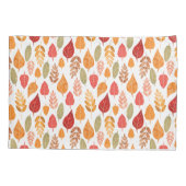 Muster der gestrichenen Herbstleaves Kissenbezug (Rückseite-Links)