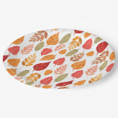 Muster der gestrichenen Herbstleaves Pappteller (Schrägansicht)