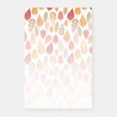 Muster der gestrichenen Herbstleaves Post-it Klebezettel (Vorderseite)