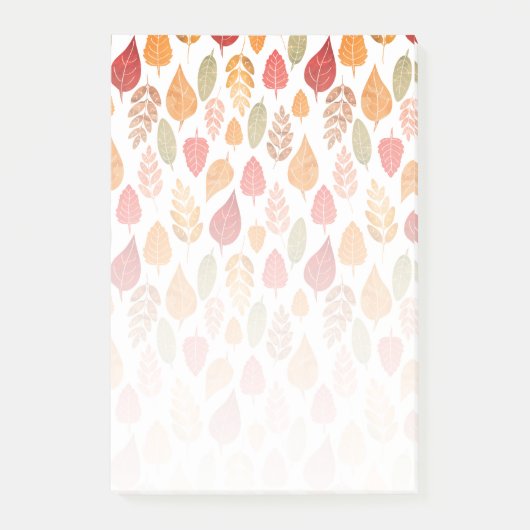 Muster der gestrichenen Herbstleaves Post-it Klebezettel (Vorderseite)