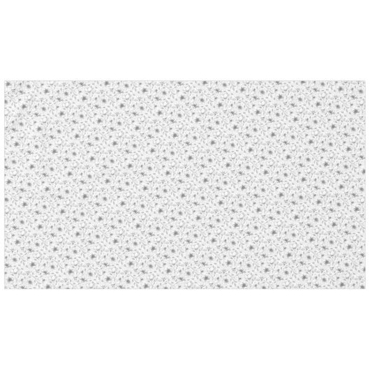 Muster der gezeichneten floralen Kontur Grau/Wht I Tischdecke (Vorderseite (Horizontal))
