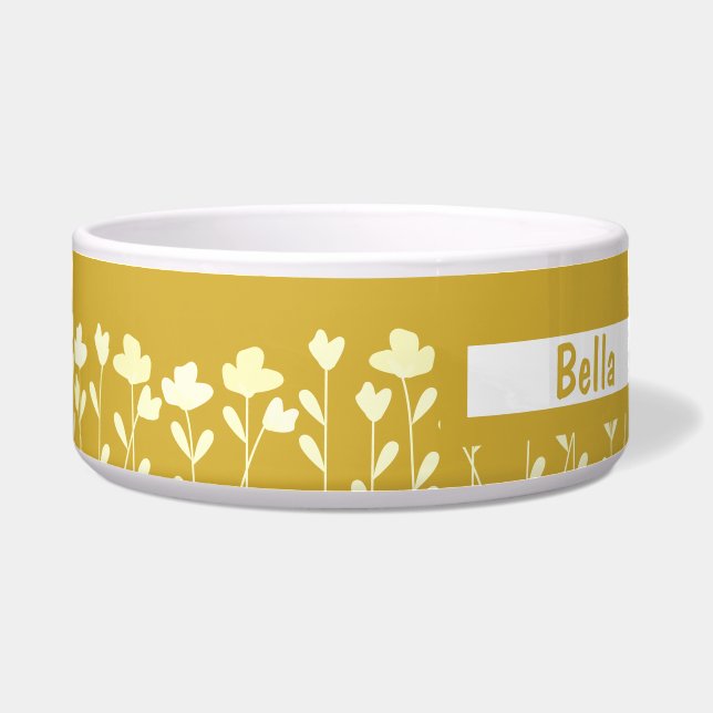 Muster der Gold-Blume mit dem Namen Floral Napf (Vorderseite)