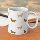 Muster der Golden Retriever Silhouette Kaffeetasse