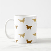 Muster der Golden Retriever Silhouette Kaffeetasse (Links)