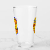 Muster der goldenen Blume Glas (Links)