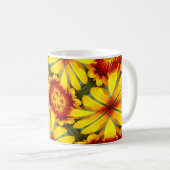 Muster der goldenen Blume Kaffeetasse (VorderseiteRechts)