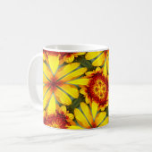 Muster der goldenen Blume Kaffeetasse (Vorderseite Links)
