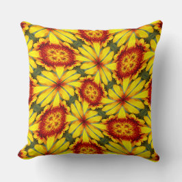 Muster der goldenen Blume Kissen