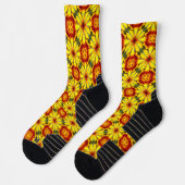 Muster der goldenen Blume Socken (Links)