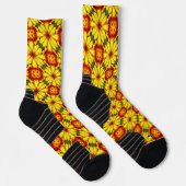 Muster der goldenen Blume Socken (Rechts)