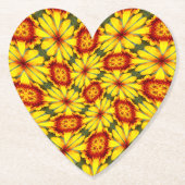 Muster der goldenen Blume Untersetzer (Vorderseite)