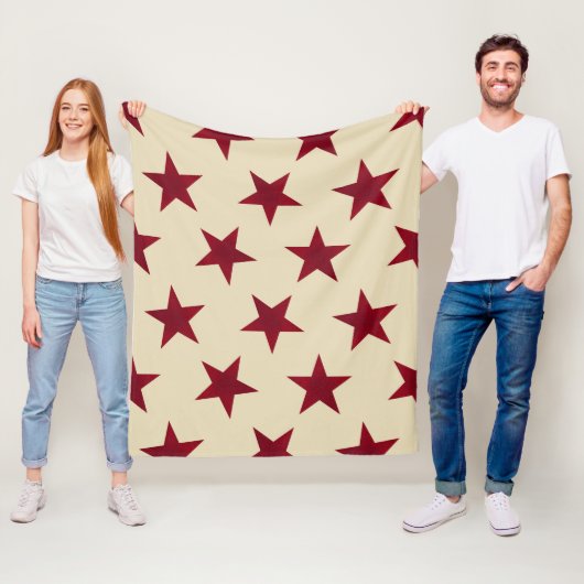 Muster der goldenen Sterne 10 Fleecedecke (Beispiel)