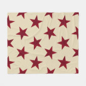 Muster der goldenen Sterne 10 Fleecedecke (Vorderseite (Horizontal))