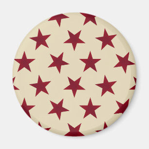 Muster der goldenen Sterne 10 Magnet