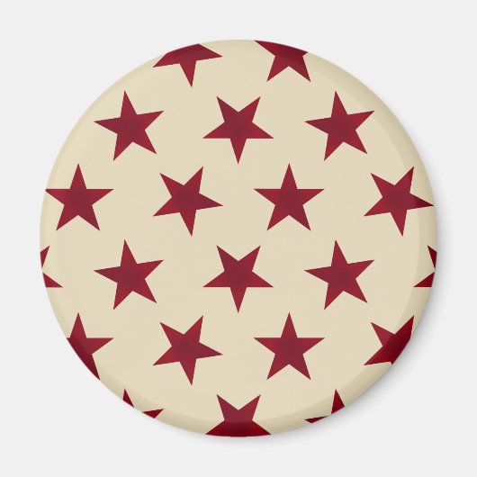 Muster der goldenen Sterne 10 Magnet (Vorne)