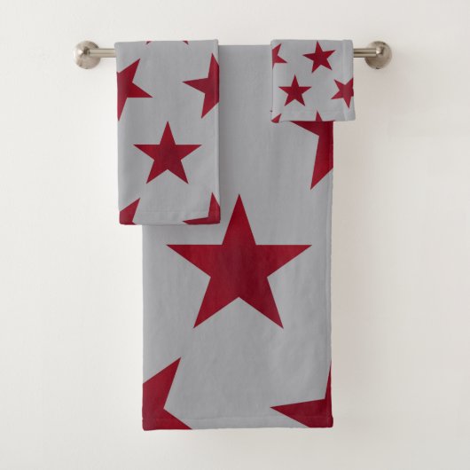 Muster der goldenen Sterne 11 Badhandtuch Set (Insitu)