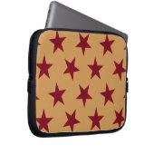 Muster der goldenen Sterne 13 Laptopschutzhülle (Vorne Rechts)