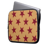Muster der goldenen Sterne 13 Laptopschutzhülle (Vorderseite Links)