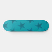 Muster der goldenen Sterne 15 Skateboard (Horizontal)