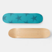 Muster der goldenen Sterne 15 Skateboard (Horizontal)
